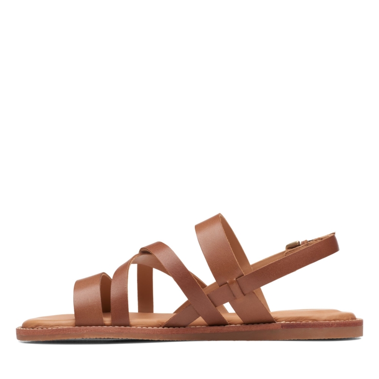 Karsea Sun Clarks Hellbraunes Leder