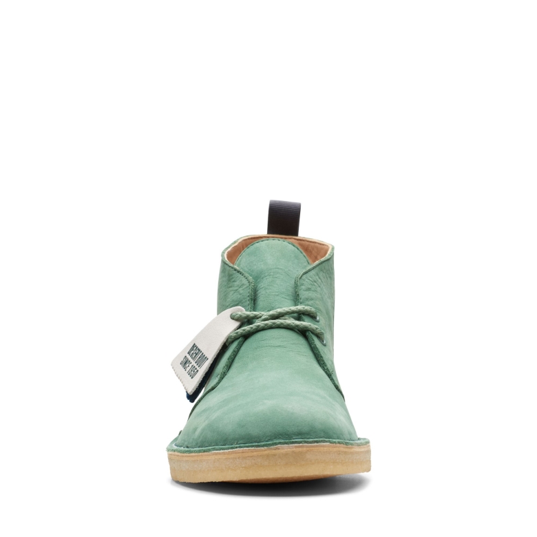 Wüstenstiefel Aus Grünem Nubukleder Ny Clarks