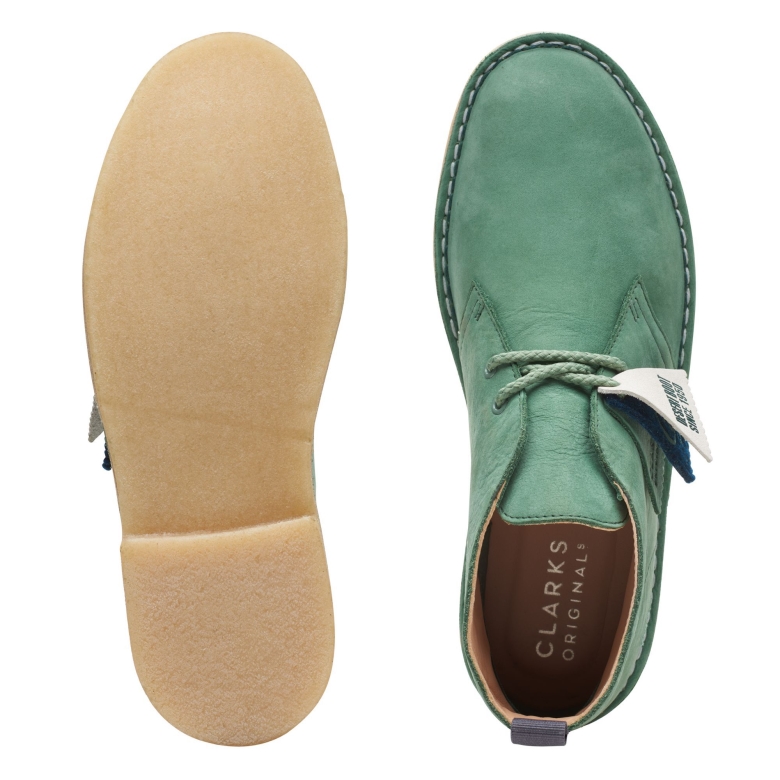 Wüstenstiefel Aus Grünem Nubukleder Ny Clarks