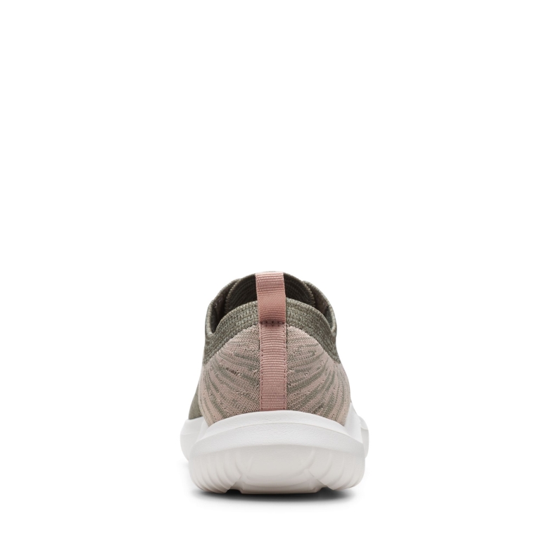 Nova Glint Clarks Dark Olive Syn