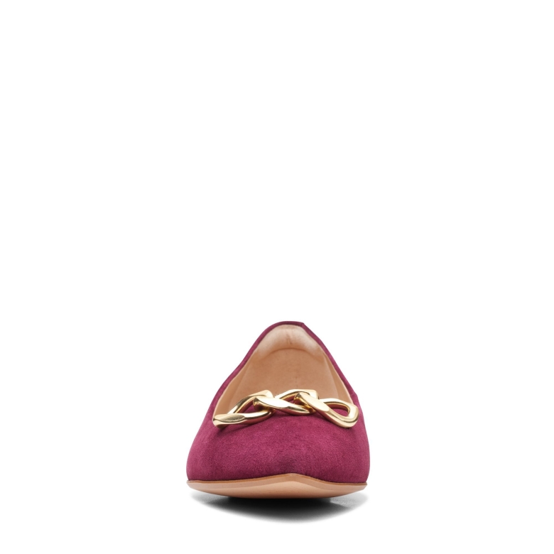 Laina 15 Trimmen Clarks Merlot Wildleder