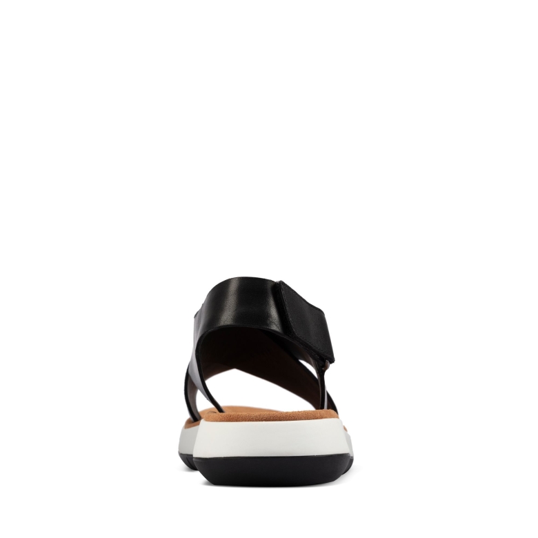 Schwarzes Leder Clarks Jemsa Cross