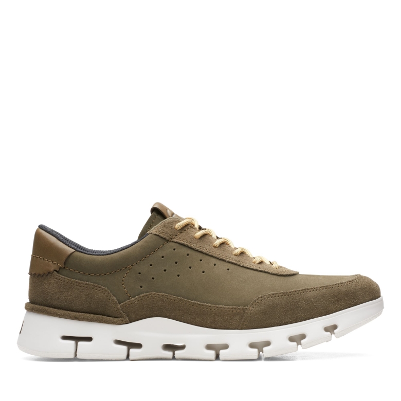 Dark Olive Combi Natur X One Clarks