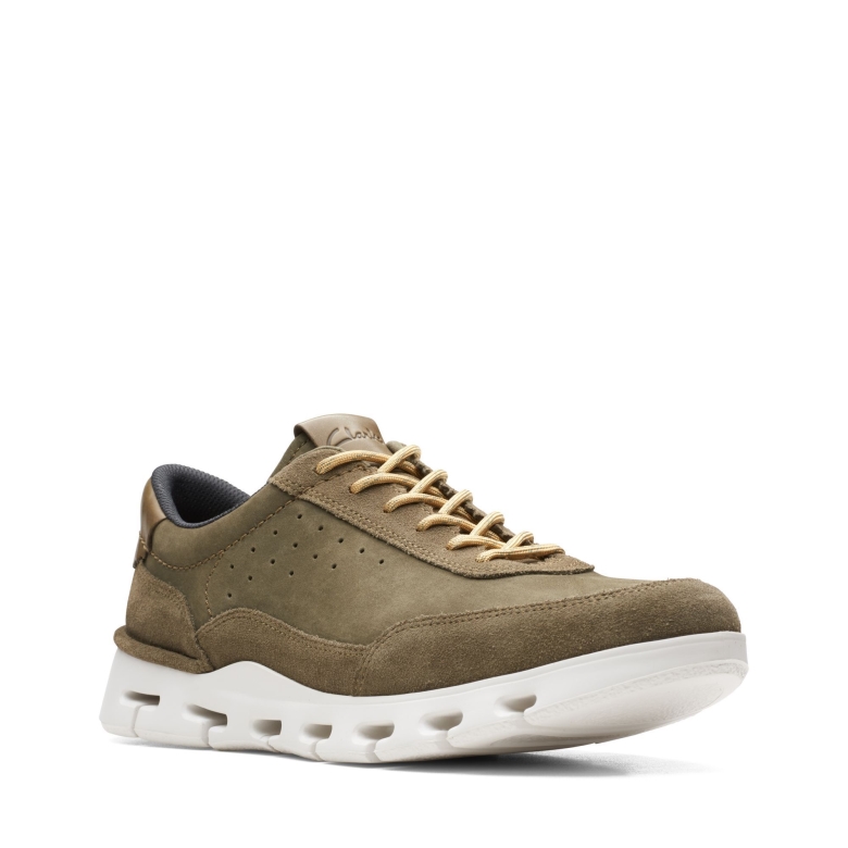 Dark Olive Combi Natur X One Clarks