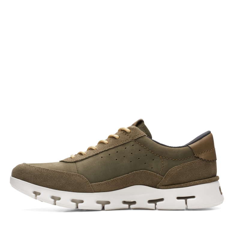 Dark Olive Combi Natur X One Clarks