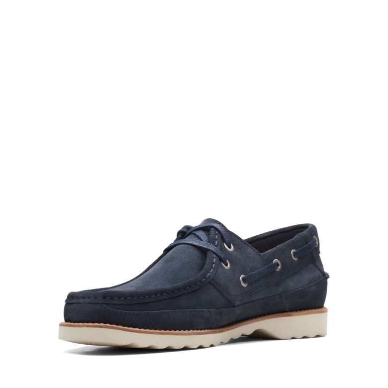 Durleigh Segel Clarks Marineblaues Wildleder