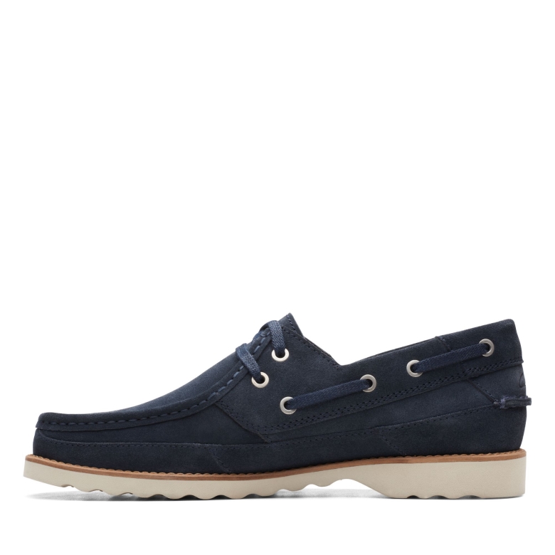 Durleigh Segel Clarks Marineblaues Wildleder