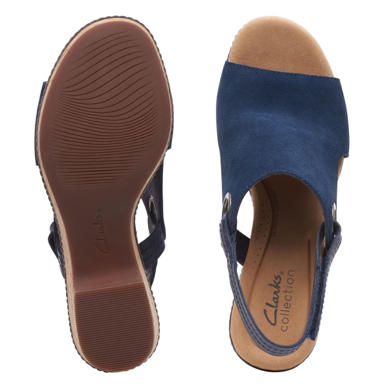 Marineblaues Wildleder Giselle Sea Clarks