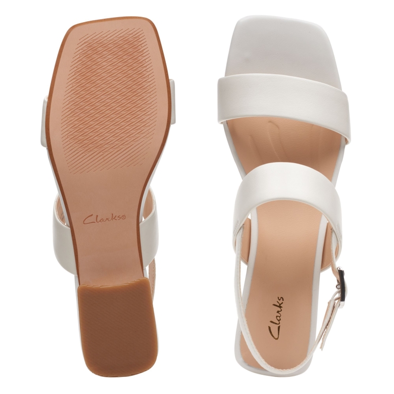 Weißes Leder Seren25 Armband Clarks