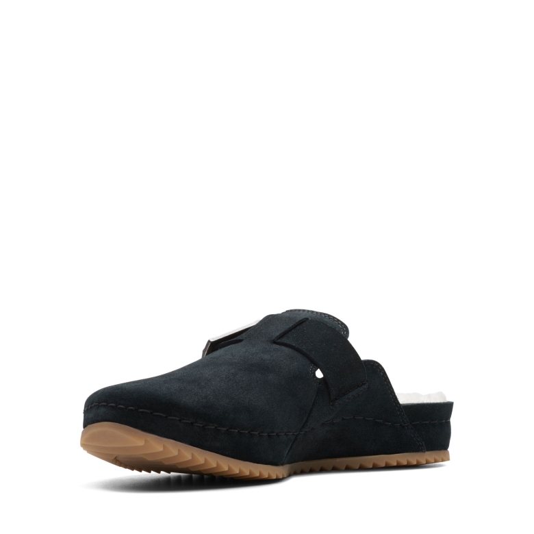 Brookleigh Mule Black Sde Wlined Clarks