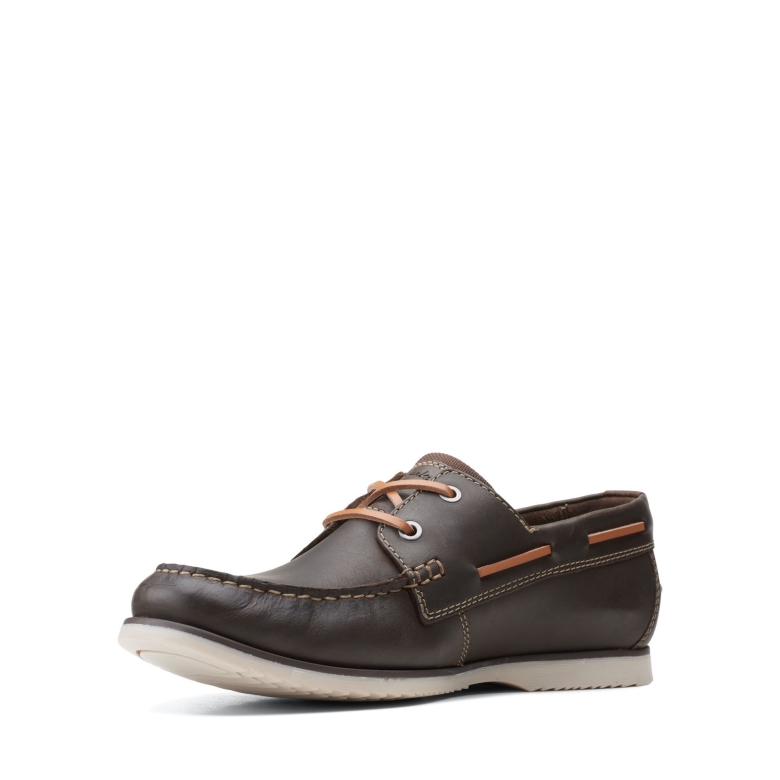 Clarks Dunkelbraune Noonan-spitze