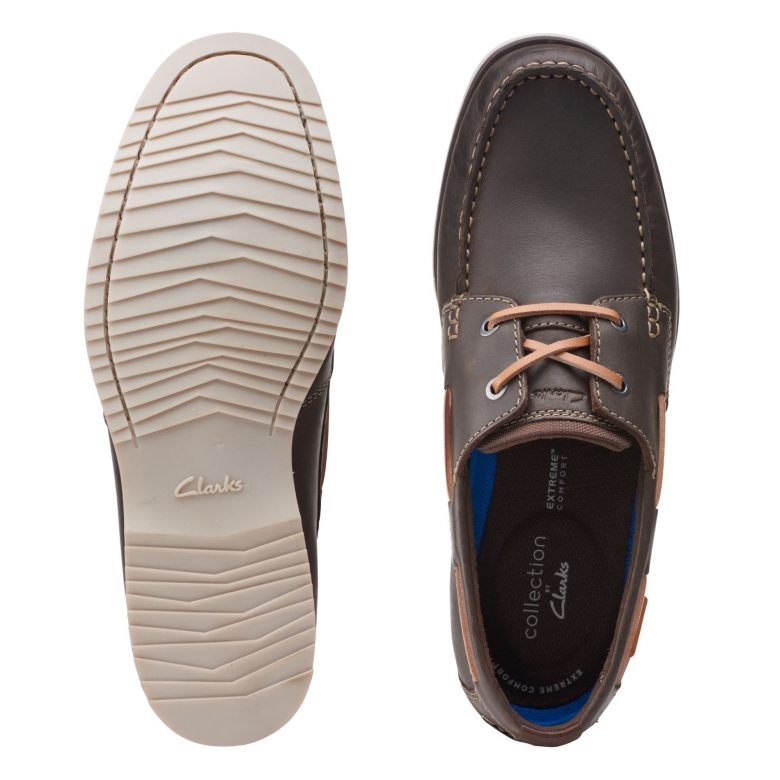 Clarks Dunkelbraune Noonan-spitze