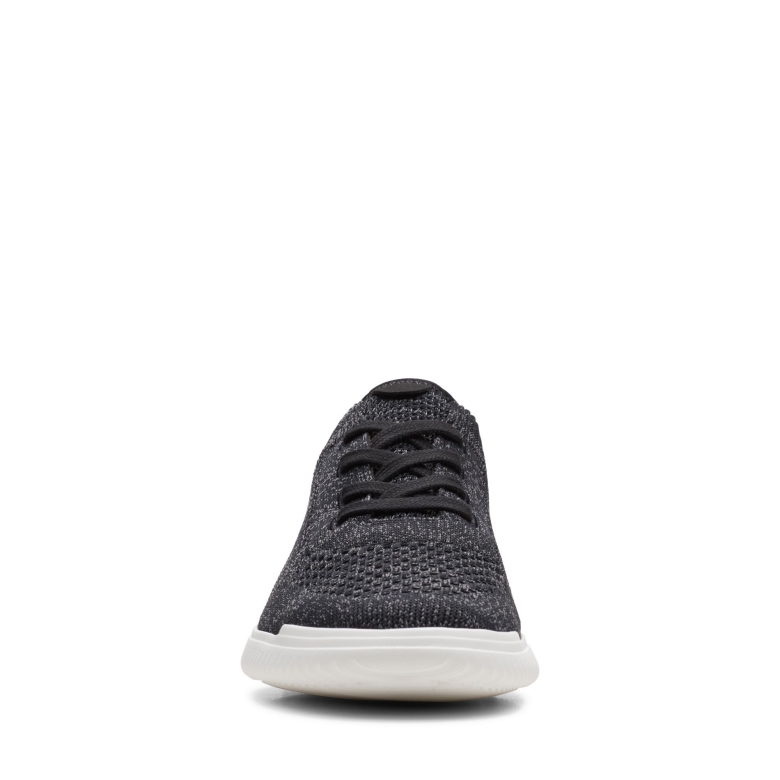 Donaway Knit Clarks Schwarzer Strick