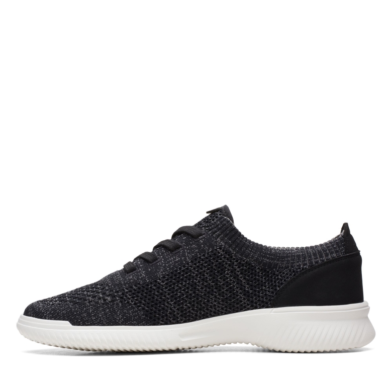 Donaway Knit Clarks Schwarzer Strick