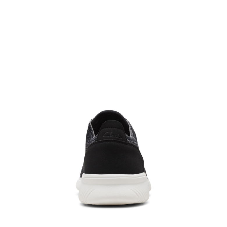 Donaway Knit Clarks Schwarzer Strick