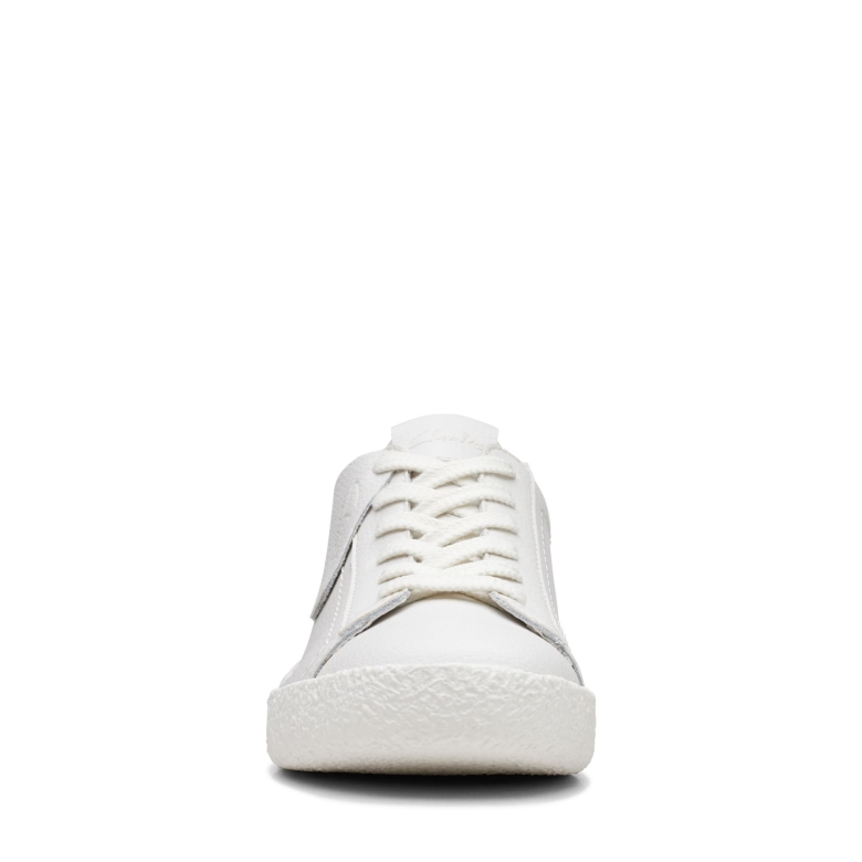 Weißes Leder Clarks Craft Cup Walk