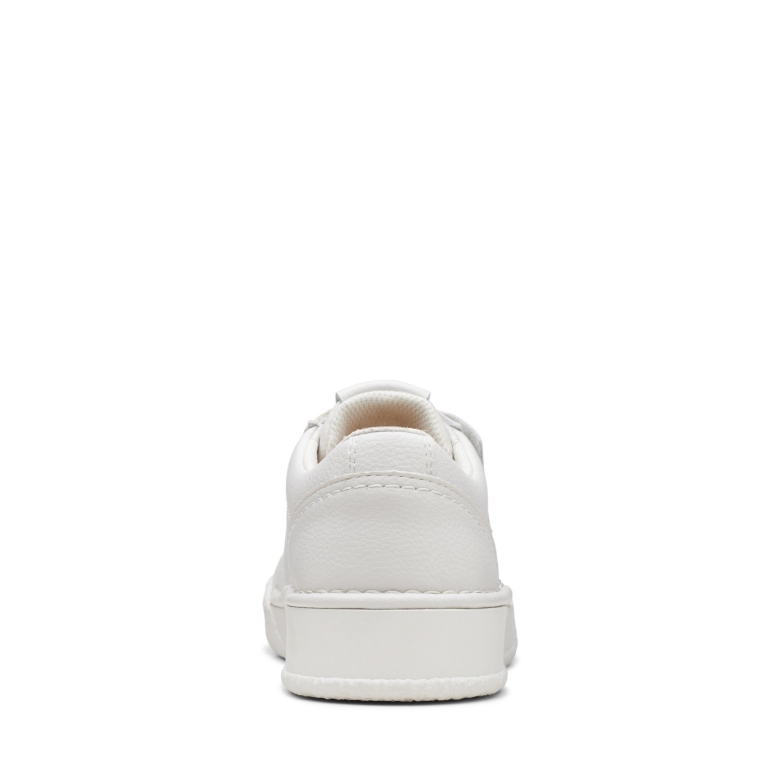 Weißes Leder Clarks Craft Cup Walk