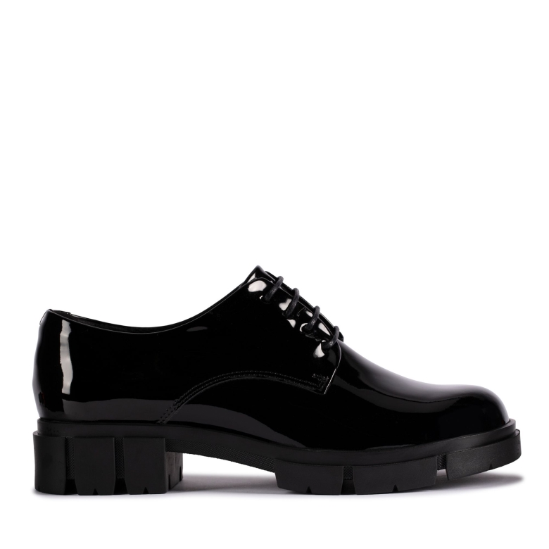 Teala Lace Clarks Schwarzer Pat