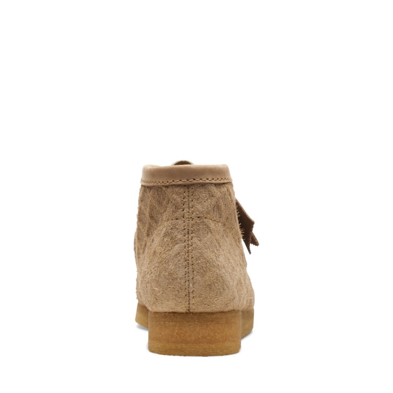 Clarks Natürlicher Grüner Wallabee-stiefel