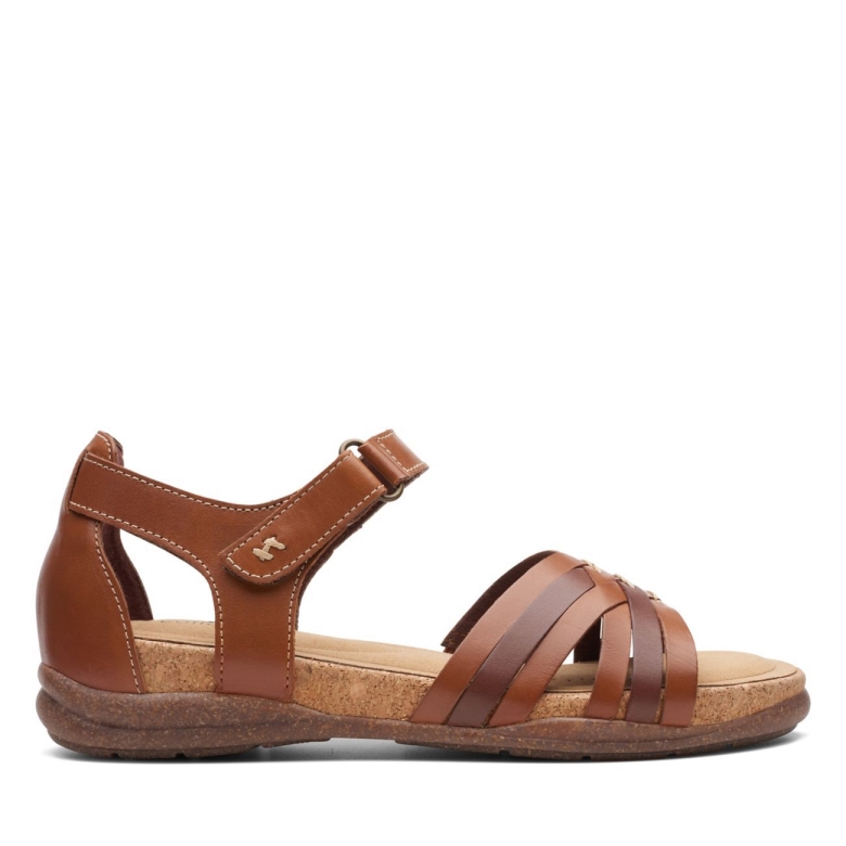 Roseville Cove Clarks Hellbraunes Leder