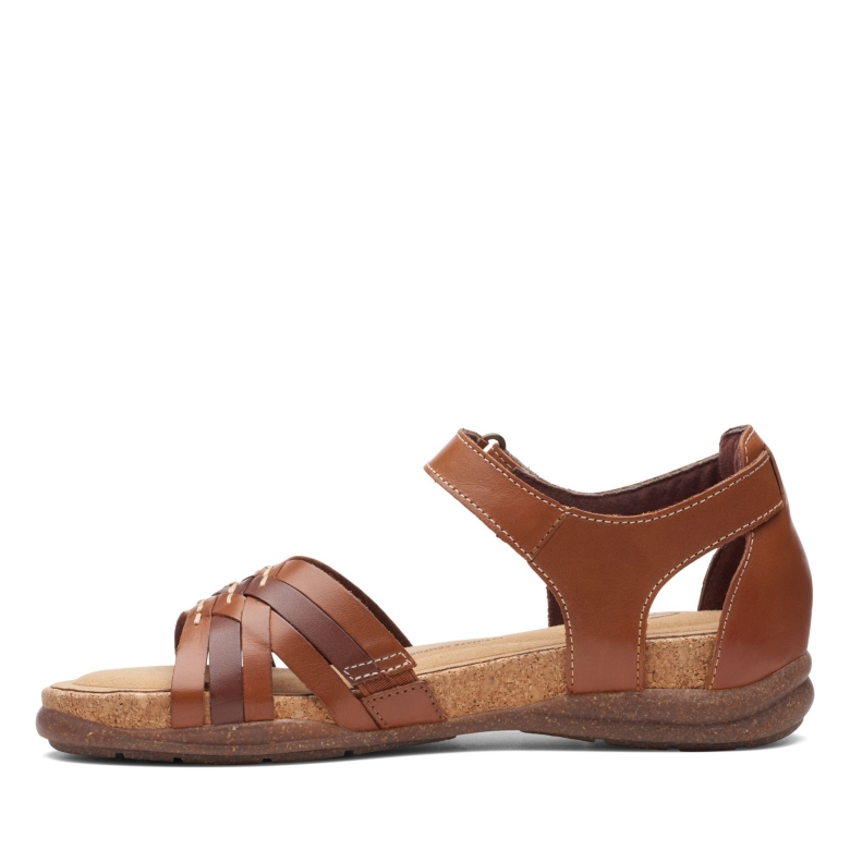 Roseville Cove Clarks Hellbraunes Leder
