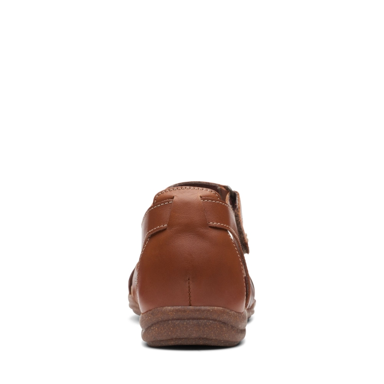 Roseville Cove Clarks Hellbraunes Leder