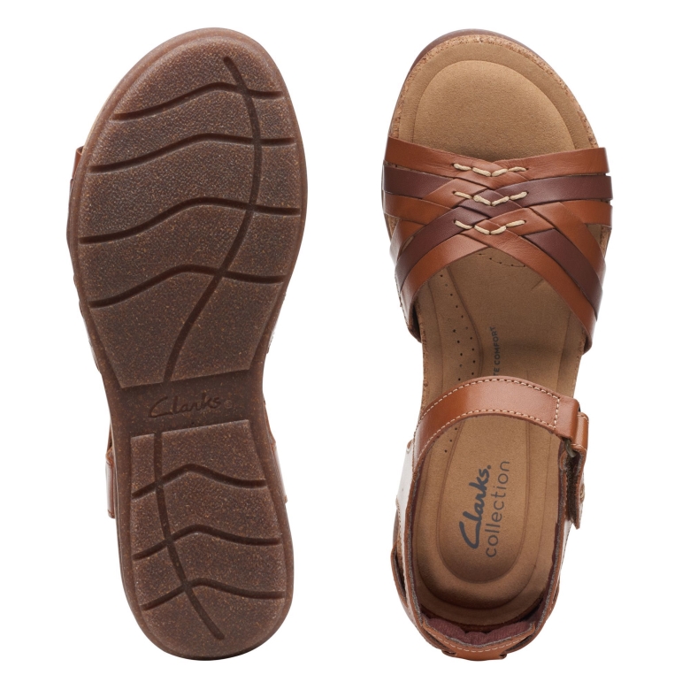 Roseville Cove Clarks Hellbraunes Leder