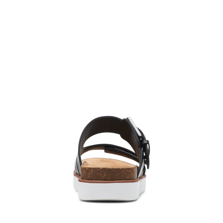 Schwarzes Leder Clarks Elayne Ease