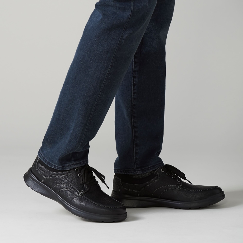 Schwarze, ölige Cotrell Edge Clarks