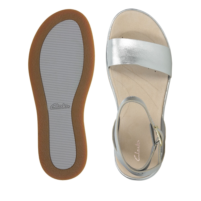 Botanischer Efeu Silber Leder Clarks