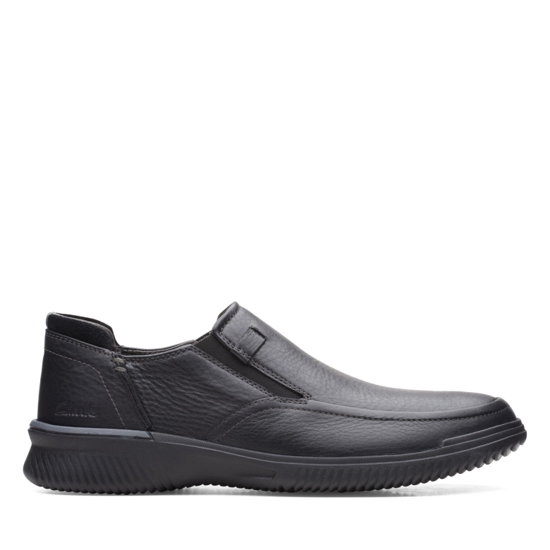 Donaway Step Clarks Aus Schwarzem Leder