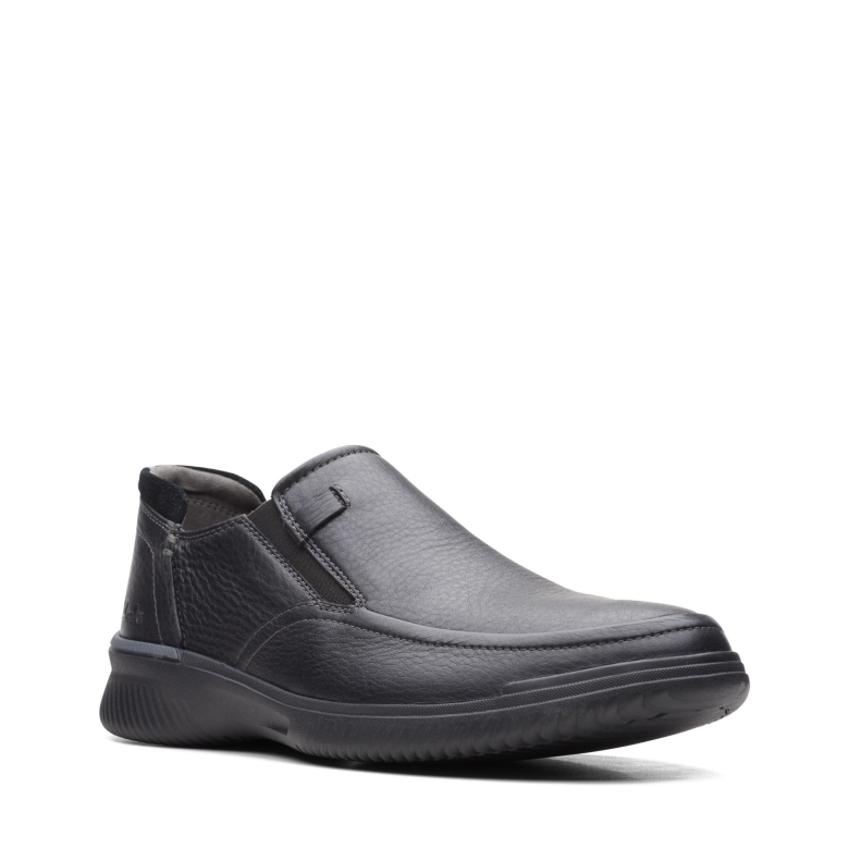 Donaway Step Clarks Aus Schwarzem Leder