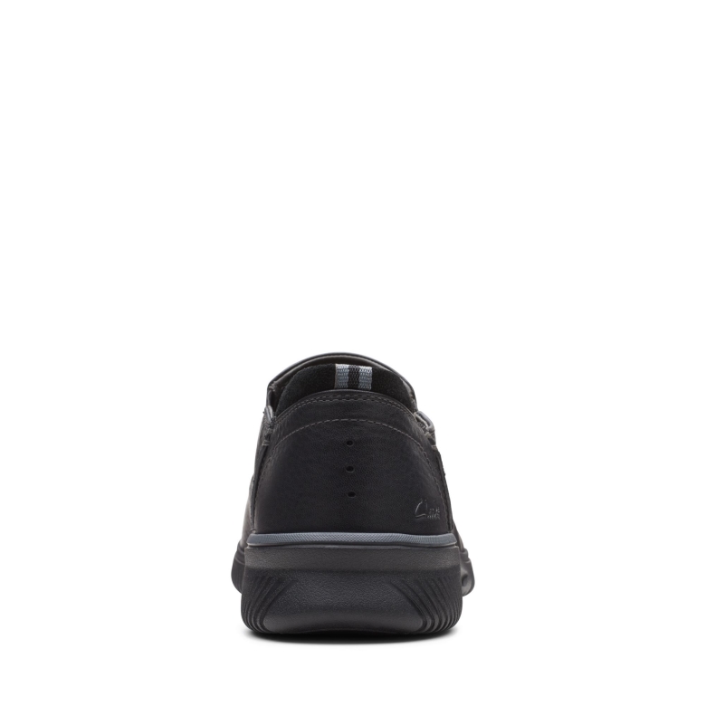 Donaway Step Clarks Aus Schwarzem Leder