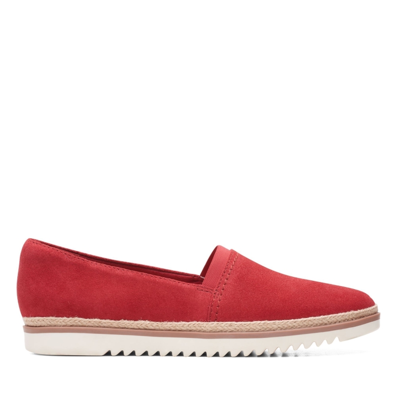 Rotes Wildleder Clarks Serena Paige