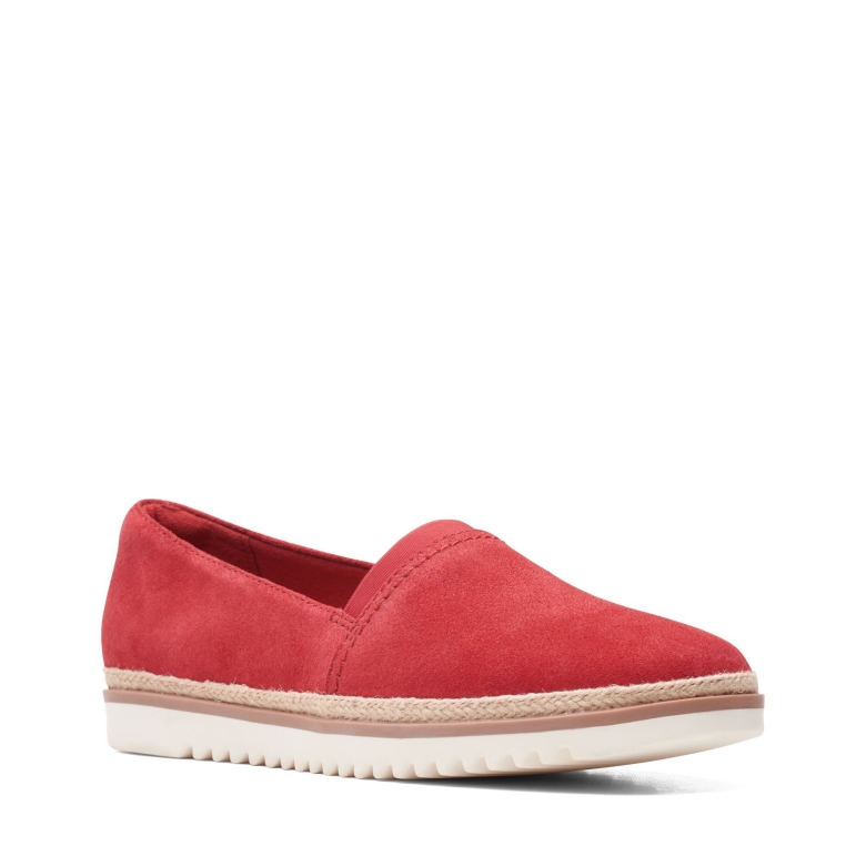 Rotes Wildleder Clarks Serena Paige