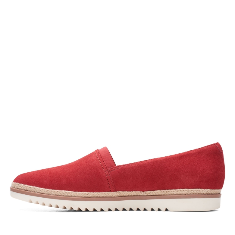 Rotes Wildleder Clarks Serena Paige