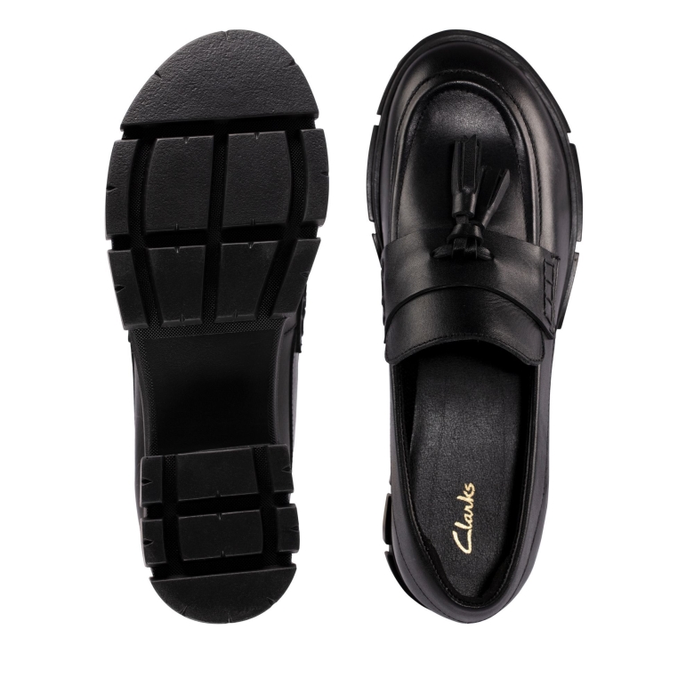 Clarks Teala Loafer Aus Schwarzem Leder