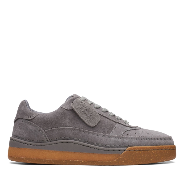 Craftcourtlace Clarks Graues Wildleder