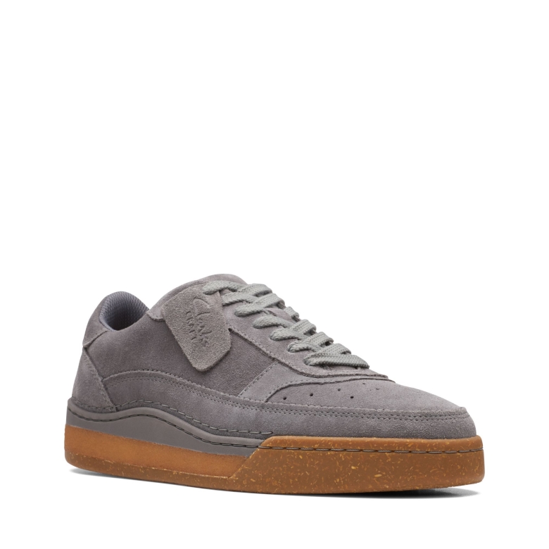 Craftcourtlace Clarks Graues Wildleder