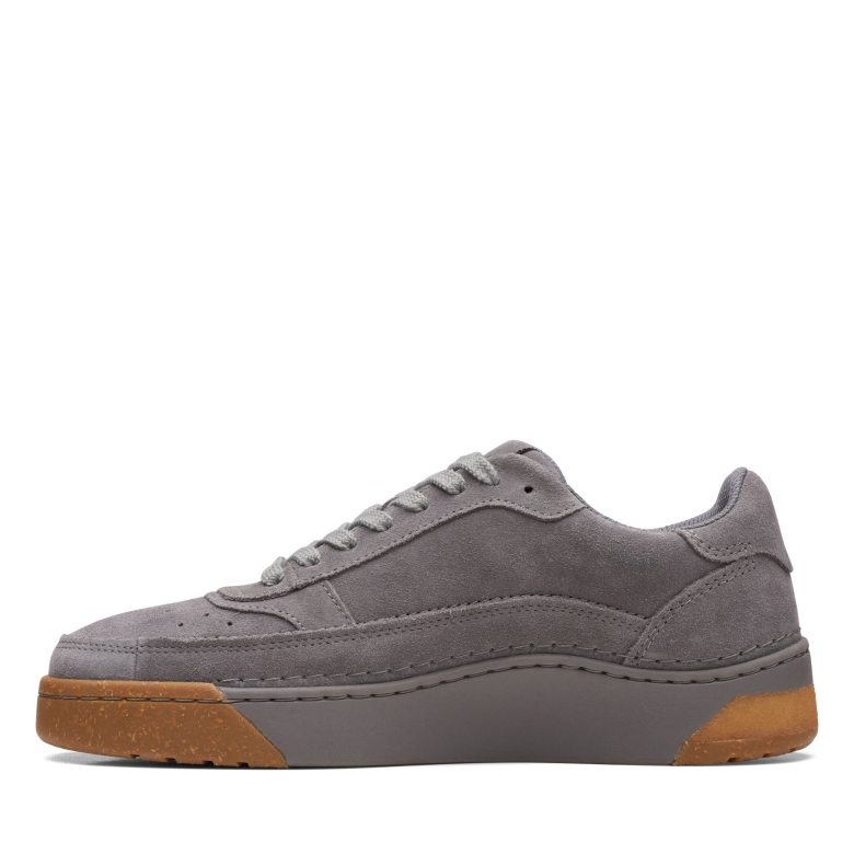 Craftcourtlace Clarks Graues Wildleder