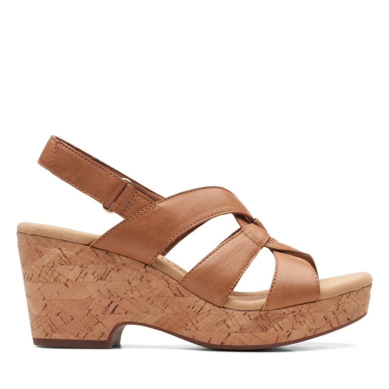 Giselle Beach Clarks Aus Hellbraunem Leder