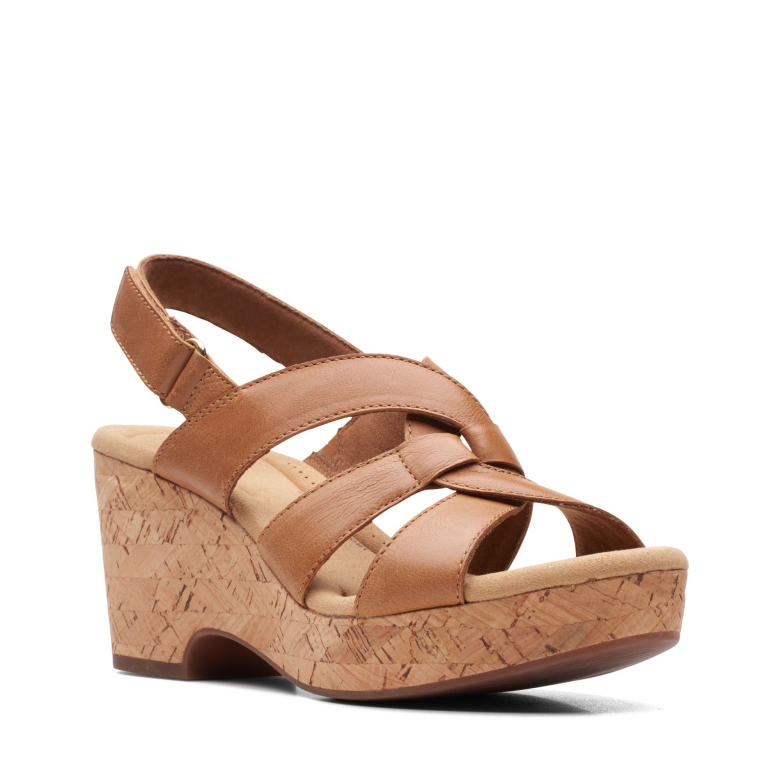 Giselle Beach Clarks Aus Hellbraunem Leder