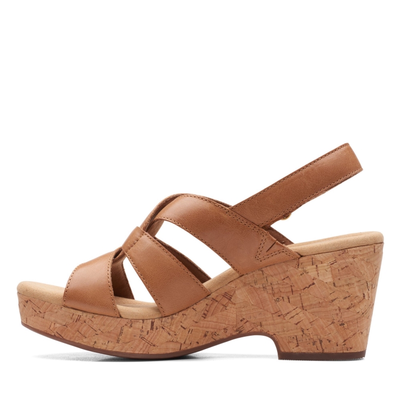 Giselle Beach Clarks Aus Hellbraunem Leder