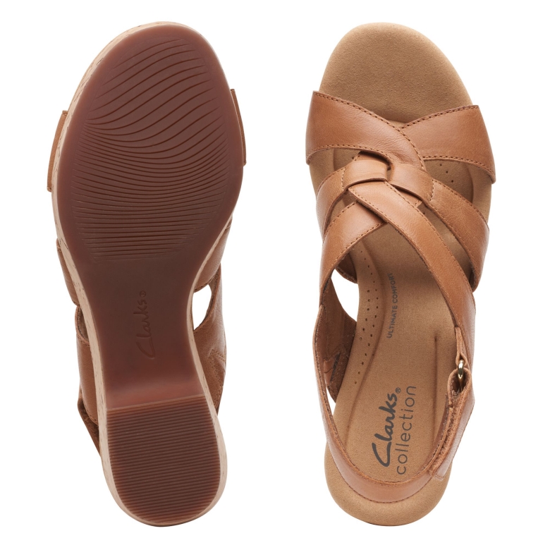 Giselle Beach Clarks Aus Hellbraunem Leder