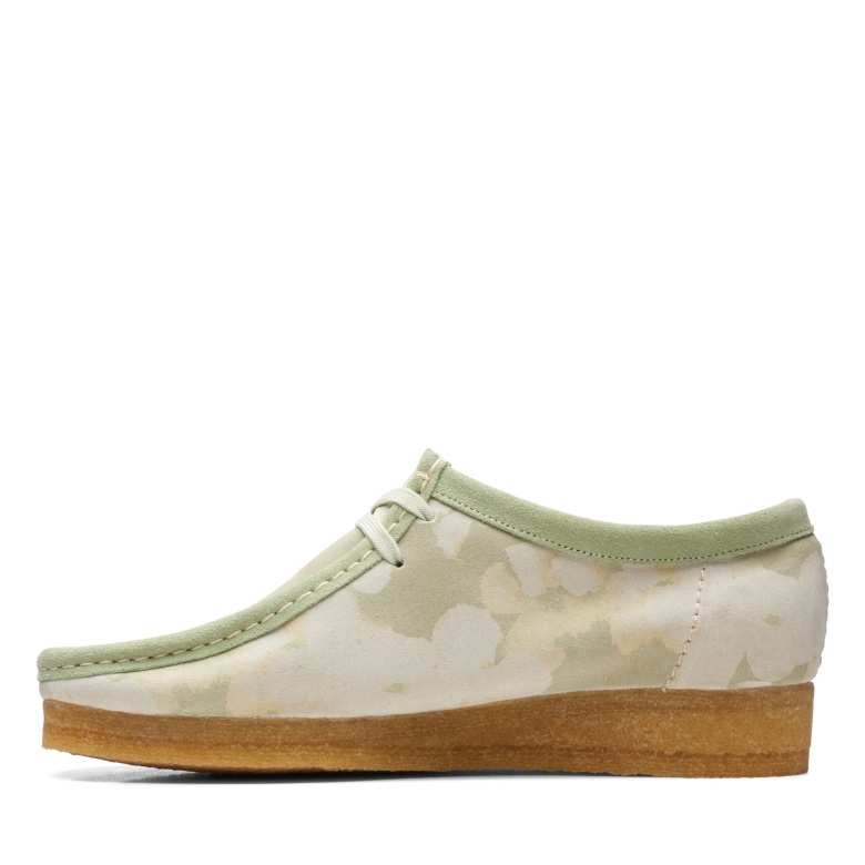 Wallabee Clarks Grün Blumen