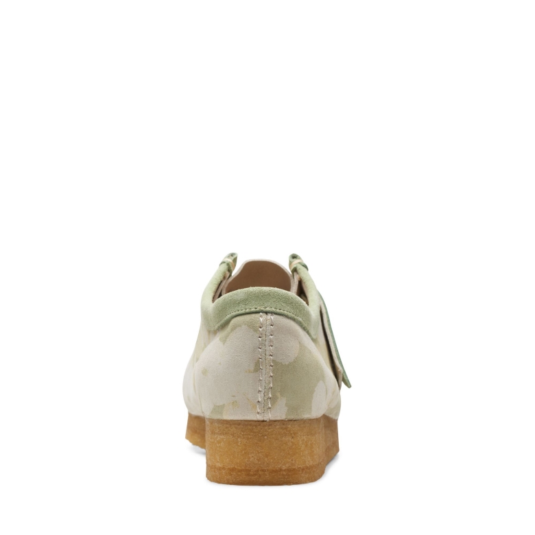 Wallabee Clarks Grün Blumen