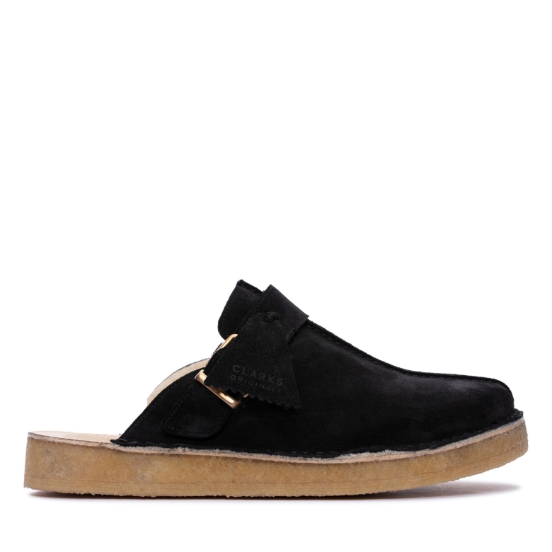Schwarzes Sde Wlined Clarks Trek Mule