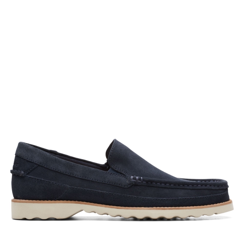Durleigh Edge Clarks Marineblaues Wildleder