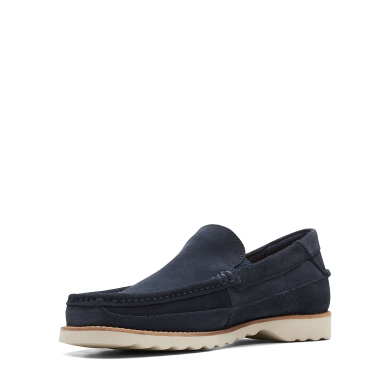 Durleigh Edge Clarks Marineblaues Wildleder