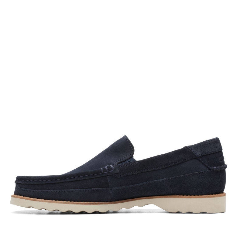 Durleigh Edge Clarks Marineblaues Wildleder